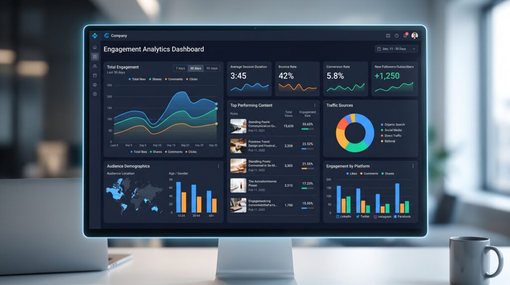 Engagement analytics dashboard